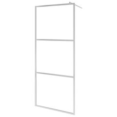 vidaXL Walk-in suihkun seinäke kirkas ESG-lasi 90x195 cm hinta ja tiedot | Suihkuseinät ja -ovet | hobbyhall.fi