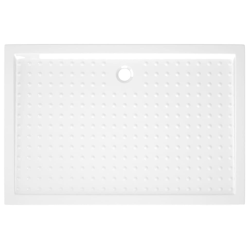 vidaXL Suihkualusta valkoinen 80x120x4 cm ABS hinta ja tiedot | Suihkualtaat | hobbyhall.fi