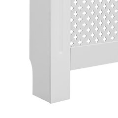 vidaXL Lämpöpatterin suoja MDF 152x19x81,5 cm valkoinen hinta ja tiedot | Takka- ja uunitarvikkeet | hobbyhall.fi