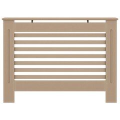 vidaXL Lämpöpatterin suoja 112x19x81,5 cm MDF hinta ja tiedot | Takka- ja uunitarvikkeet | hobbyhall.fi