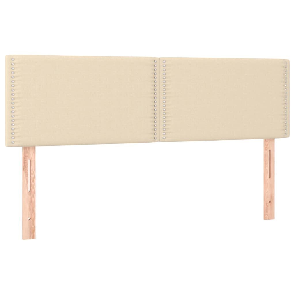 Sänky vidaXL, 140x190 cm, beige hinta ja tiedot | Sängyt | hobbyhall.fi