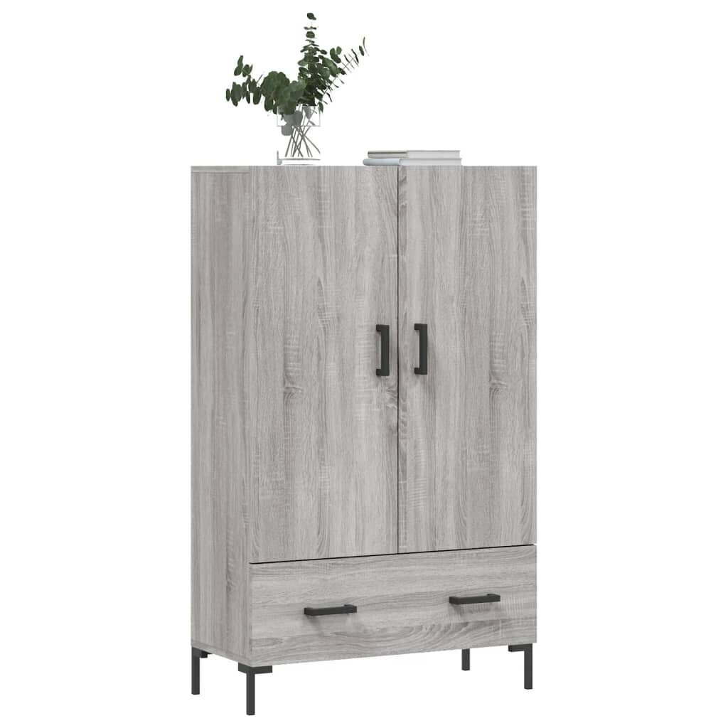 vidaXL Kaappi harmaa Sonoma 69,5x31x115 cm tekninen puu hinta ja tiedot | Olohuoneen kaapit ja lipastot | hobbyhall.fi