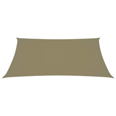 vidaXL Aurinkopurje Oxford-kangas suorakaide 3x4,5 m beige hinta ja tiedot | Aurinkovarjot ja markiisit | hobbyhall.fi