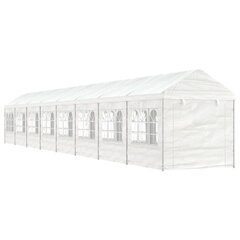 vidaXL Huvimaja katolla valkoinen 17,84x2,28x2,69 m polyeteeni hinta ja tiedot | Puutarhapaviljongit | hobbyhall.fi