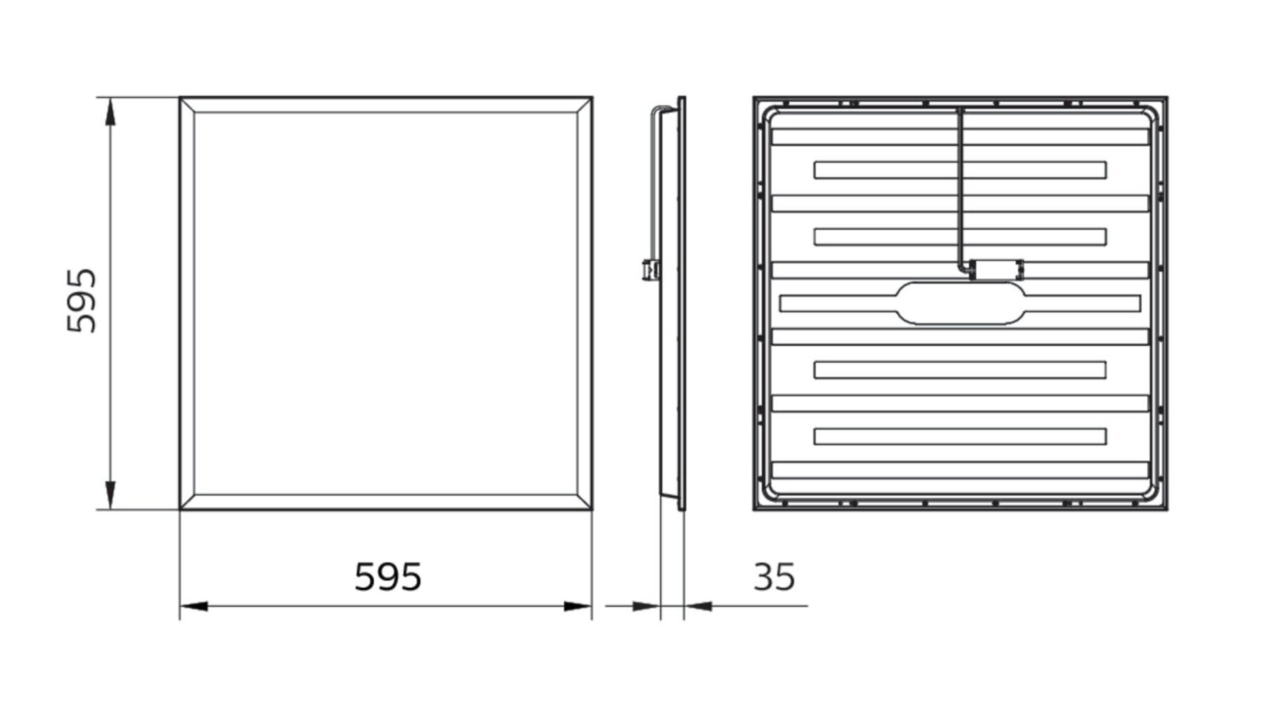 LED-paneeli Philips 600 x 600 mm, 34W/4000K hinta ja tiedot | Upotettavat valaisimet ja LED-valaisimet | hobbyhall.fi