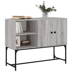 vidaXL Senkki harmaa Sonoma 100x40x79,5 cm tekninen puu hinta ja tiedot | Olohuoneen kaapit ja lipastot | hobbyhall.fi