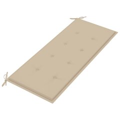 Tyyny puutarhapenkille, beige, 120x50x4cm hinta ja tiedot | Istuintyynyt, pehmusteet ja päälliset | hobbyhall.fi