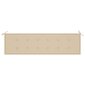 Tyyny puutarhapenkille, beige, 180x50x4cm hinta ja tiedot | Istuintyynyt, pehmusteet ja päälliset | hobbyhall.fi