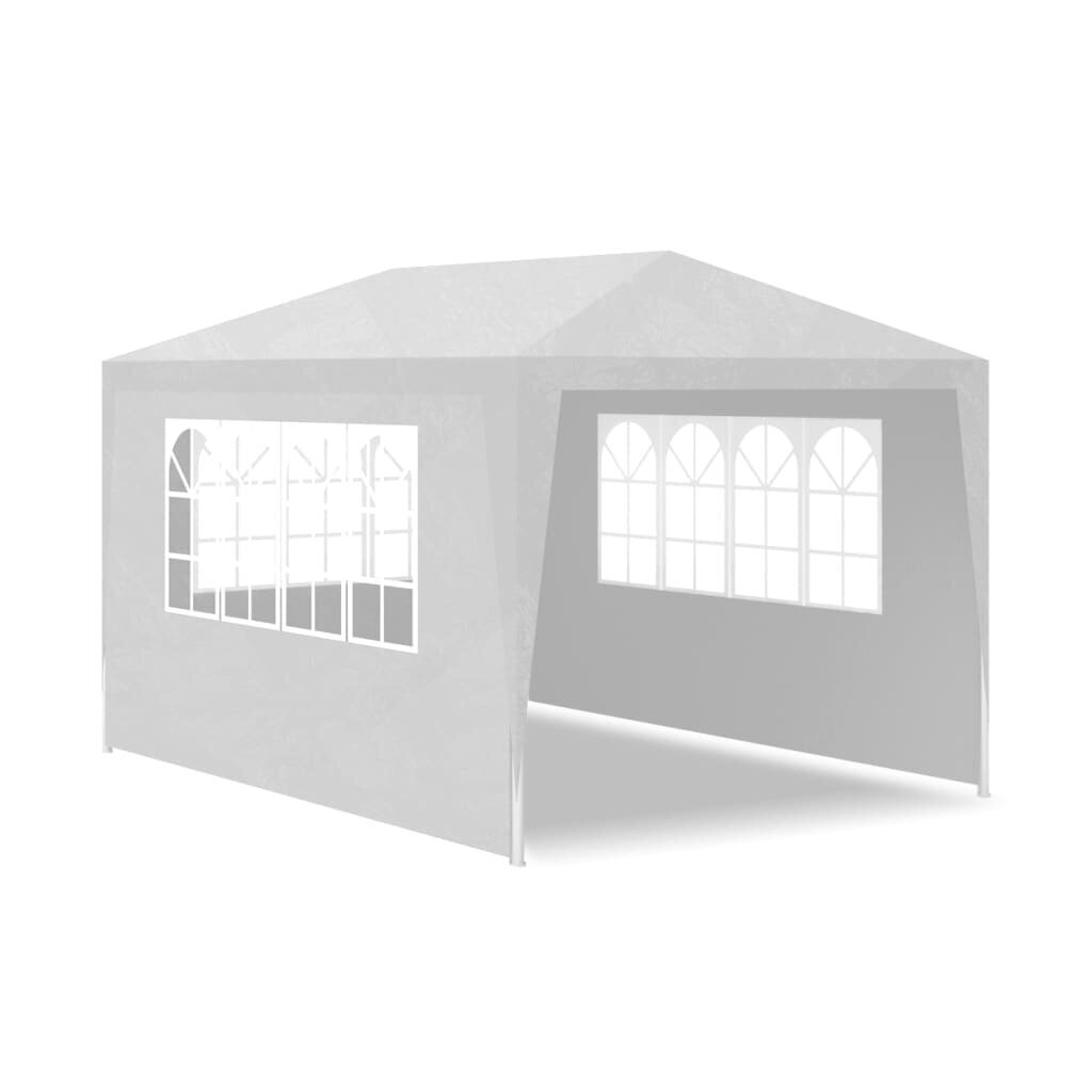 Tapahtumateltta, 3x4 m, 4 seinää, valkoinen hinta ja tiedot | Puutarhapaviljongit | hobbyhall.fi