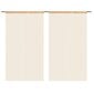 Johtoverhot, 2 kpl, 140x250cm, beige hinta ja tiedot | Verhot | hobbyhall.fi