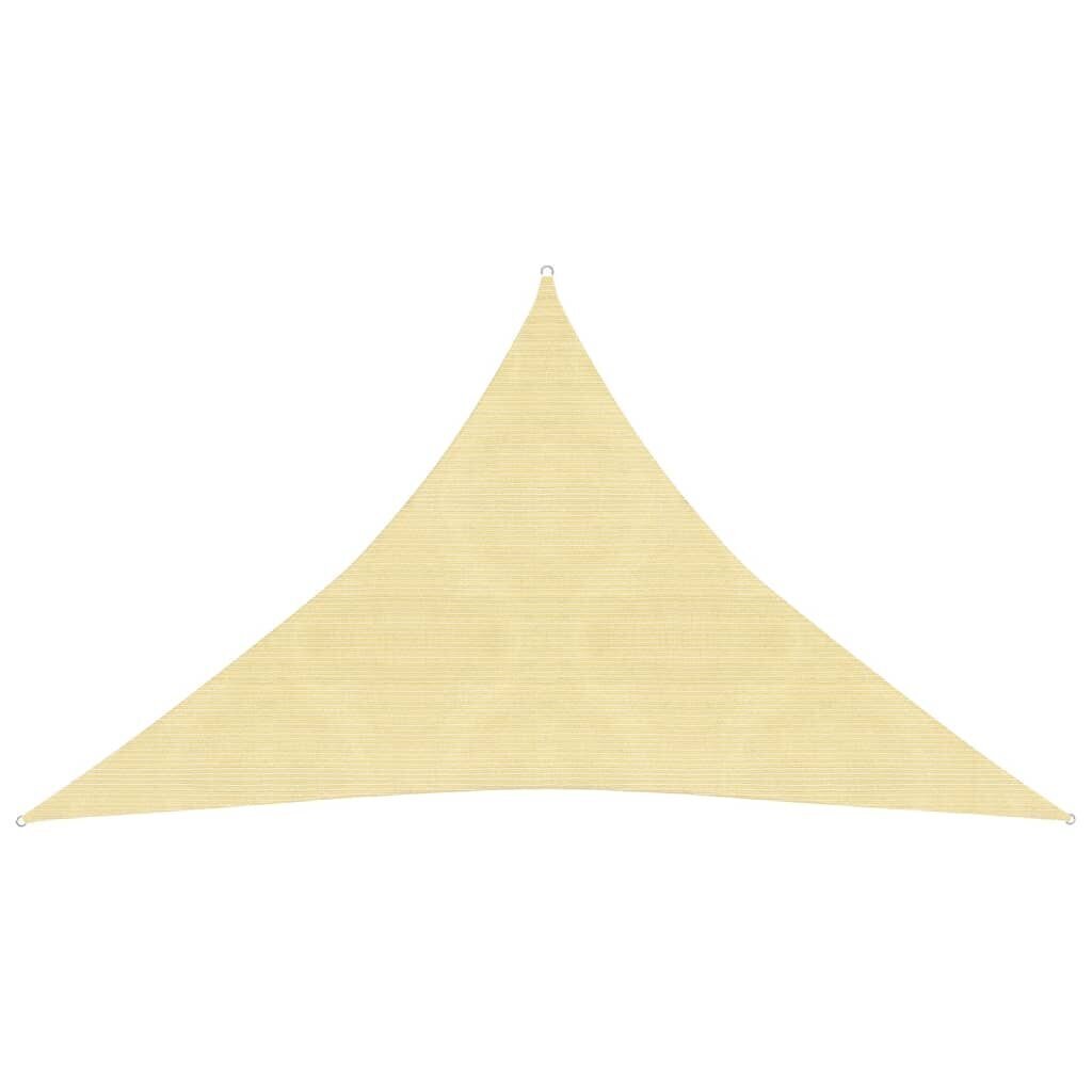 vidaXL Aurinkopurje 160 g/m² beige 3,5x3,5x4,9 m HDPE hinta ja tiedot | Aurinkovarjot ja markiisit | hobbyhall.fi