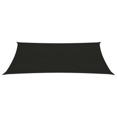 vidaXL Aurinkopurje 160 g/m² musta 2x4,5 m HDPE hinta ja tiedot | Aurinkovarjot ja markiisit | hobbyhall.fi