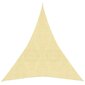 vidaXL Aurinkopurje 160 g/m² beige 3x4x4 m HDPE hinta ja tiedot | Aurinkovarjot ja markiisit | hobbyhall.fi