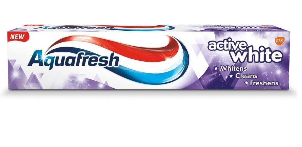 Aquafresh Active White Toothpaste hammastahna 125 ml hinta ja tiedot | Suuhygienia | hobbyhall.fi