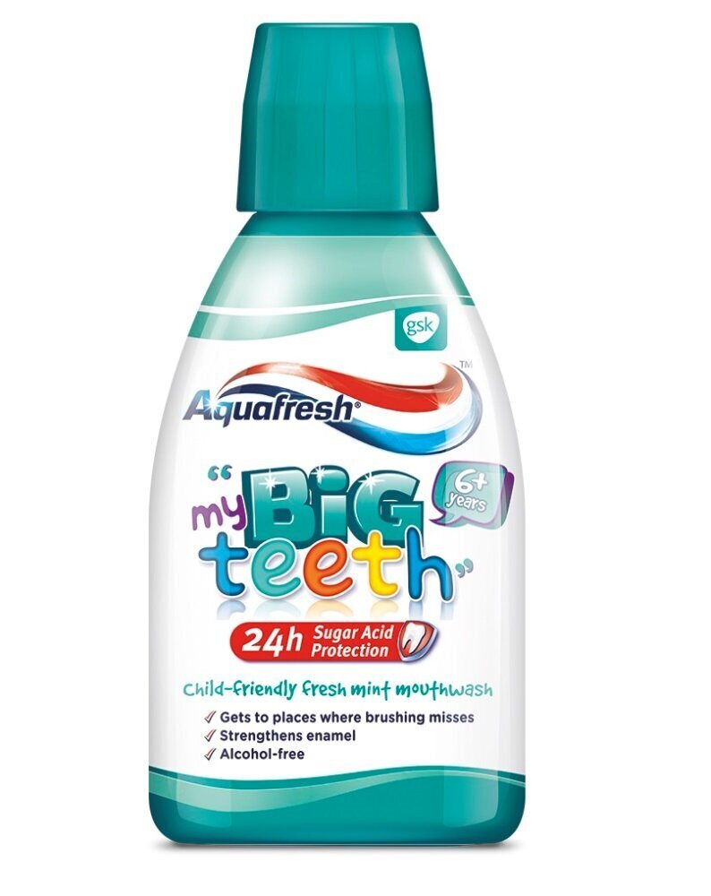 Aquafresh my Big Teeth suuvesi lapsille 300 ml hinta ja tiedot | Suuhygienia | hobbyhall.fi