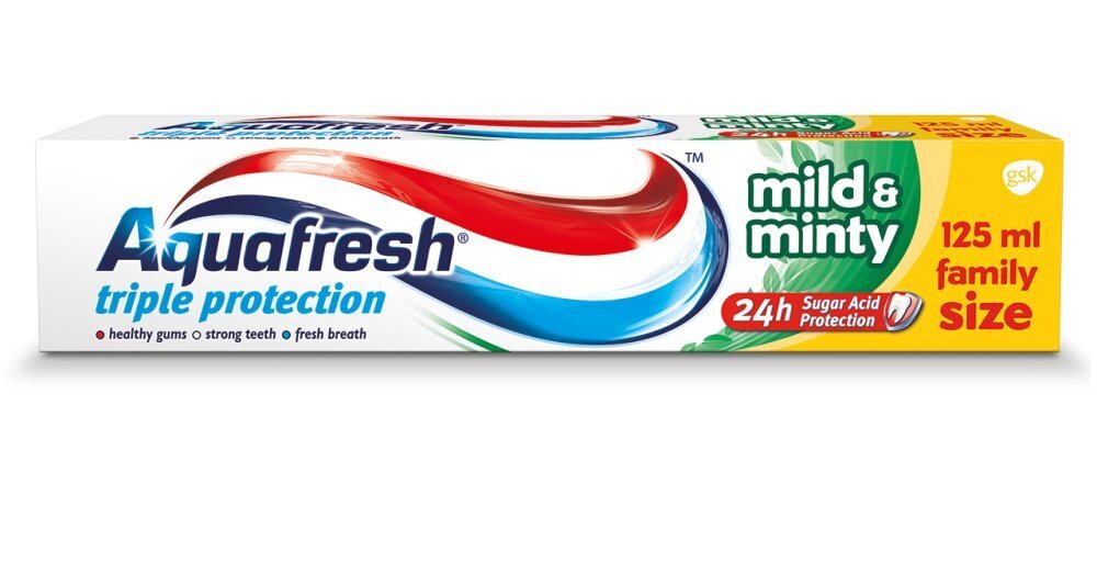 Aquafresh Triple Protection Mild And Minty Toothpaste hammastahna 125 ml hinta ja tiedot | Suuhygienia | hobbyhall.fi