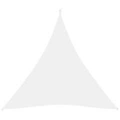 vidaXL Aurinkopurje Oxford-kangas kolmio 4,5x4,5x4,5 m valkoinen hinta ja tiedot | Aurinkovarjot ja markiisit | hobbyhall.fi