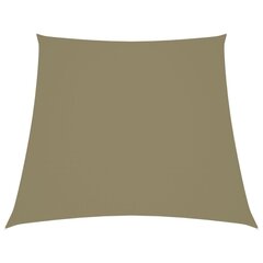 vidaXL Aurinkopurje Oxford-kangas puolisuunnikas 3/4x3 m beige hinta ja tiedot | Aurinkovarjot ja markiisit | hobbyhall.fi