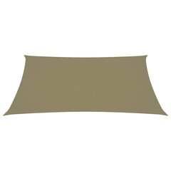 vidaXL Aurinkopurje Oxford-kangas suorakaide 2,5x4,5 m beige hinta ja tiedot | Aurinkovarjot ja markiisit | hobbyhall.fi