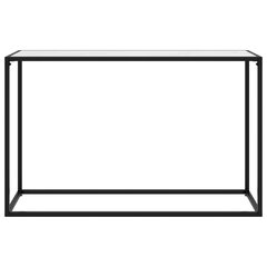 vidaXL Konsolipöytä valkoinen 120x35x75 cm karkaistu lasi hinta ja tiedot | Sohvapöydät | hobbyhall.fi