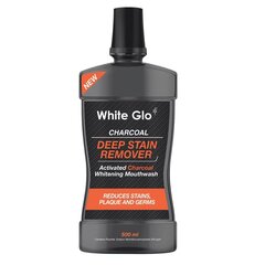 White Glo Charcoal Deep Stain Remover suuvesi 500 ml hinta ja tiedot | White Glo Hajuvedet ja kosmetiikka | hobbyhall.fi
