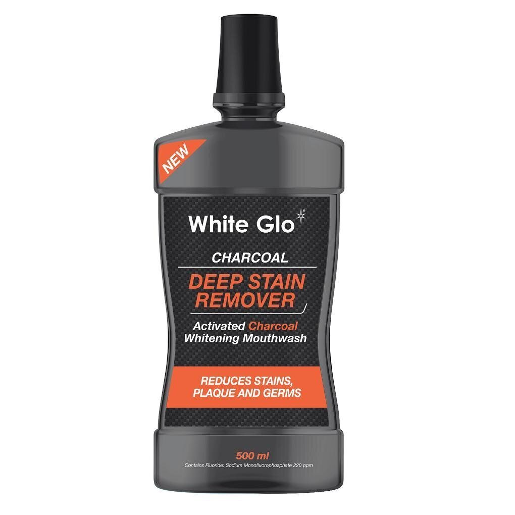 White Glo Charcoal Deep Stain Remover suuvesi 500 ml hinta ja tiedot | Suuhygienia | hobbyhall.fi