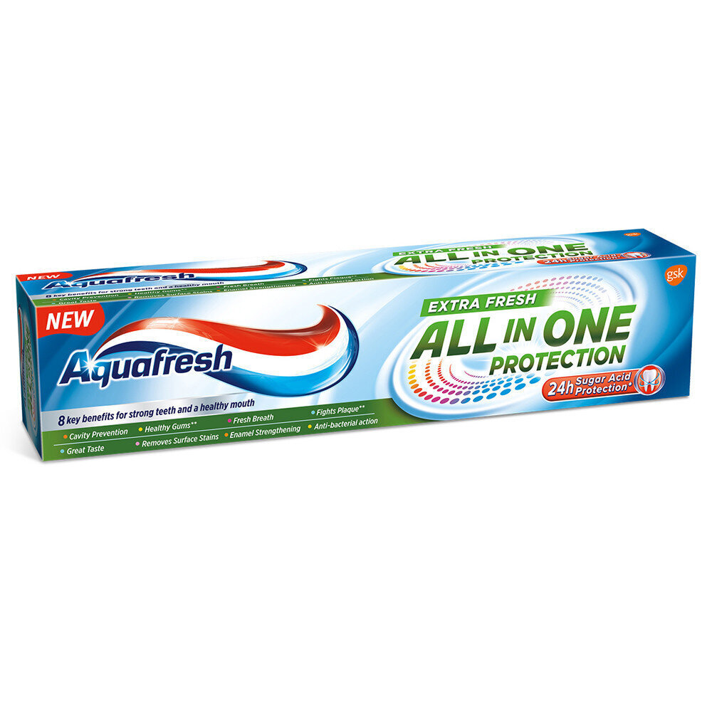 Aquafresh All In One Protection hammastahna 100 ml hinta ja tiedot | Suuhygienia | hobbyhall.fi