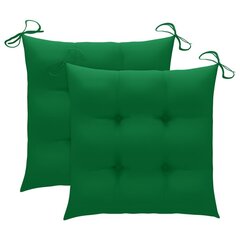 Taitettavat ulkotuolit tyynyillä, 2 kpl, harmaa hinta ja tiedot | Puutarhatuolit | hobbyhall.fi