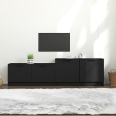 vidaXL TV-taso musta 158,5x36x45 cm tekninen puu hinta ja tiedot | TV-tasot | hobbyhall.fi