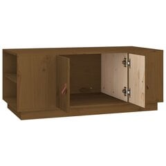 vidaXL Sohvapöytä hunajanruskea 100x50x41 cm täysi mänty hinta ja tiedot | Sohvapöydät | hobbyhall.fi