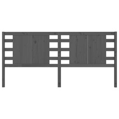 vidaXL Sängynpääty harmaa 166x4x100 cm täysi mänty hinta ja tiedot | Sängyt | hobbyhall.fi