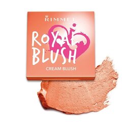 Rimmel London Royal Blush poskipuna 3,5 g, 002 Majestic Pink hinta ja tiedot | Aurinkopuuterit ja poskipunat | hobbyhall.fi