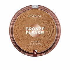 L'Oreal Paris Bronze Please La Terra aurinkopuuteri 18 g, 02 Capri Naturale hinta ja tiedot | Meikkivoiteet ja puuterit | hobbyhall.fi