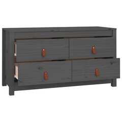 vidaXL Senkki harmaa 100x40x54 cm täysi mänty hinta ja tiedot | Olohuoneen kaapit ja lipastot | hobbyhall.fi