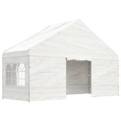 vidaXL Huvimaja katolla valkoinen 8,92x5,88x3,75 m polyeteeni hinta ja tiedot | Puutarhapaviljongit | hobbyhall.fi