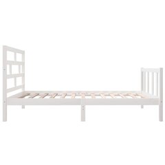 vidaXL Sängynrunko valkoinen täysi mänty 90x190 cm 3FT Single hinta ja tiedot | Sängyt | hobbyhall.fi