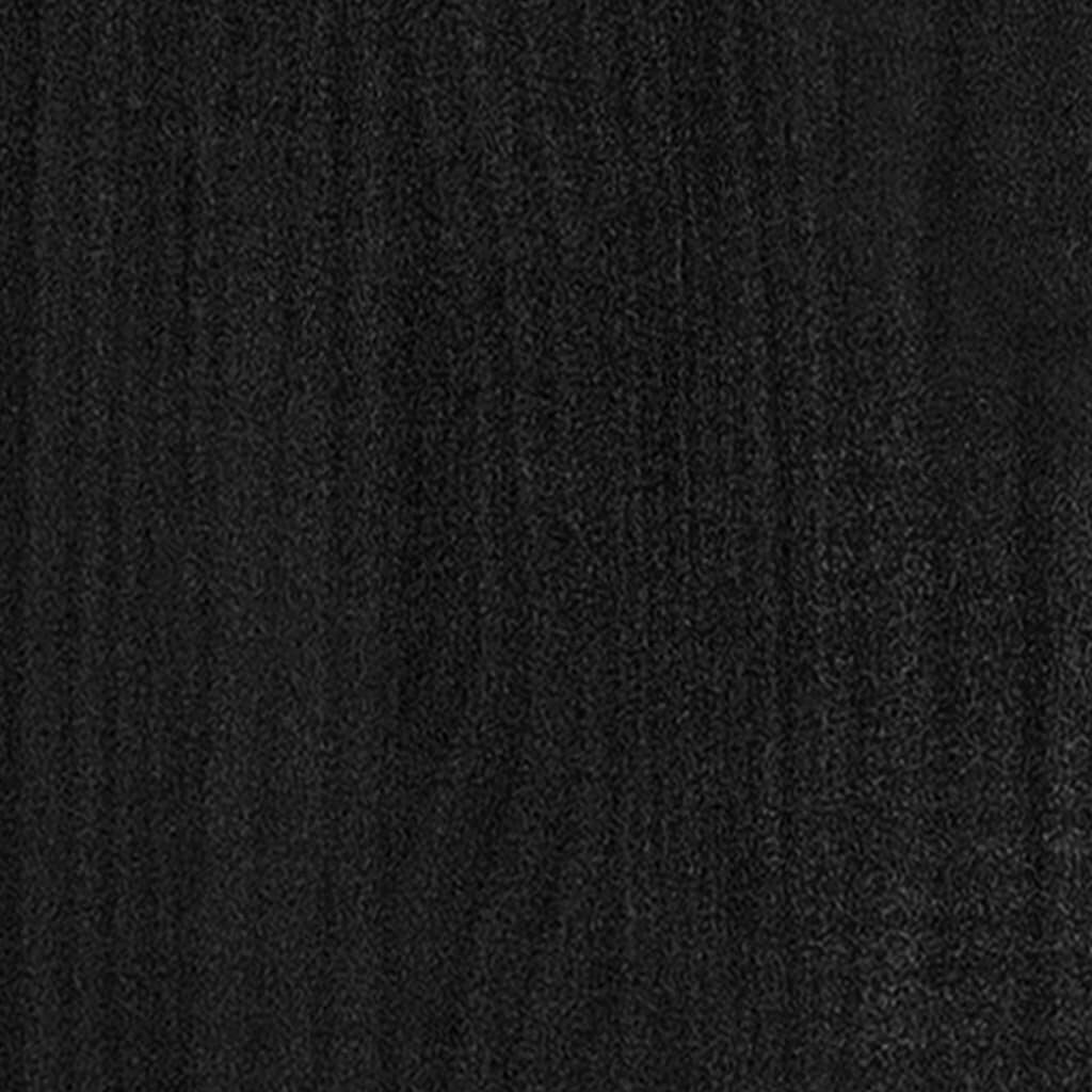 vidaXL Sängynrunko musta täysi puu 150x200 cm 5FT King Size hinta ja tiedot | Sängyt | hobbyhall.fi