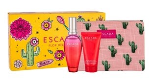 Setti Escada Flor Del Sol naisille: EDT, 50 ml + vartaloemulsio, 50 ml + kosmetiikkapussi hinta ja tiedot | Escada Hajuvedet ja kosmetiikka | hobbyhall.fi