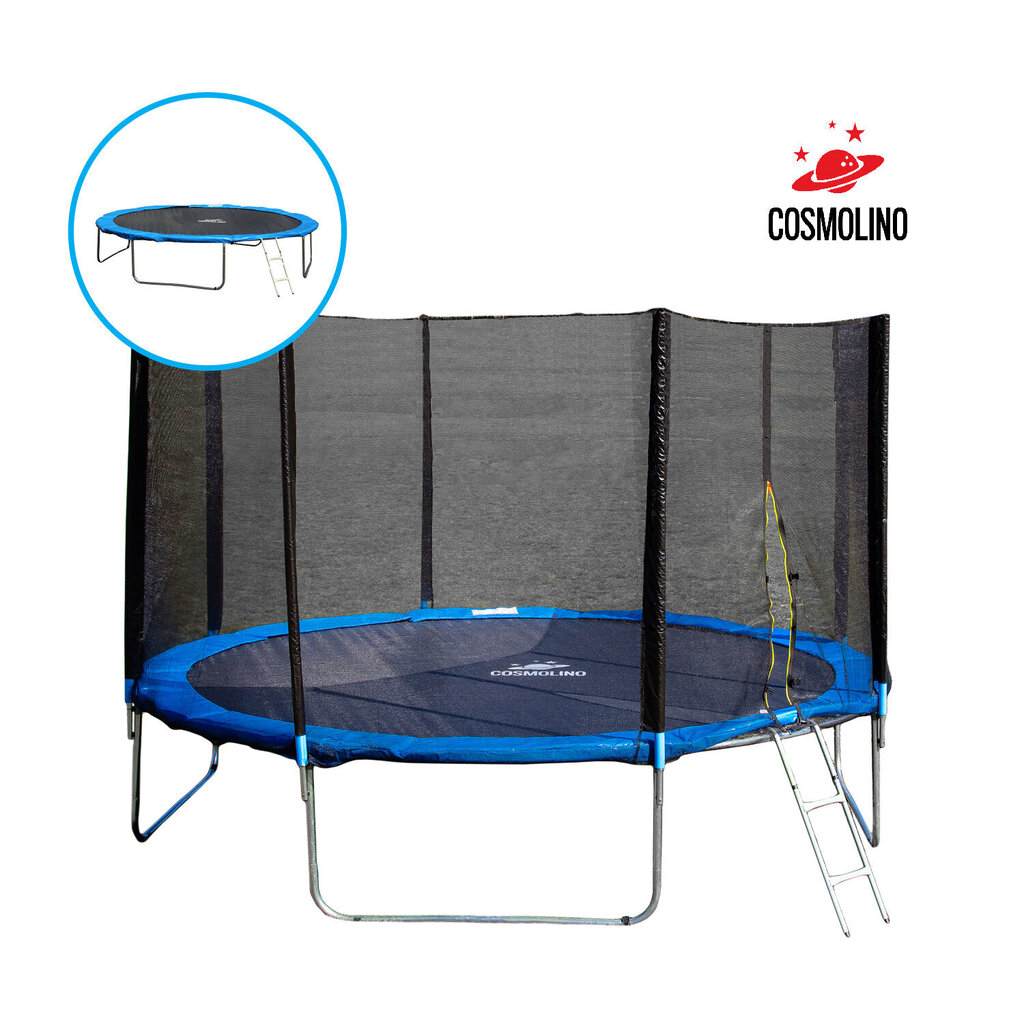 Cosmolino-trampoliini turvaverkolla, 4,90 m hinta ja tiedot | Trampoliinit | hobbyhall.fi