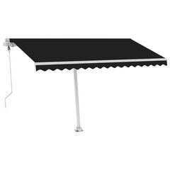 vidaXL Vapaasti seisova sisäänkelattava markiisi 400x300cm antrasiitti hinta ja tiedot | Aurinkovarjot ja markiisit | hobbyhall.fi