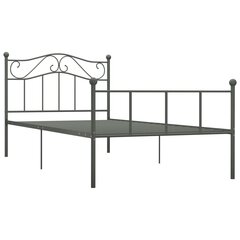 vidaXL Sängynrunko harmaa metalli 100x200 cm hinta ja tiedot | Sängyt | hobbyhall.fi