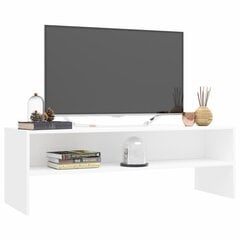 vidaXL TV-taso valkoinen 120x40x40 cm lastulevy hinta ja tiedot | TV-tasot | hobbyhall.fi