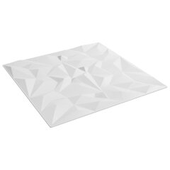 vidaXL Seinäpaneelit 12 kpl valkoinen 50x50 cm EPS 3 m² ametisti hinta ja tiedot | Sisustuspaneelit | hobbyhall.fi