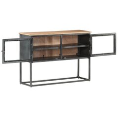 vidaXL Senkki harmaa 100x30x70 cm täysi akaasiapuu hinta ja tiedot | Olohuoneen kaapit ja lipastot | hobbyhall.fi