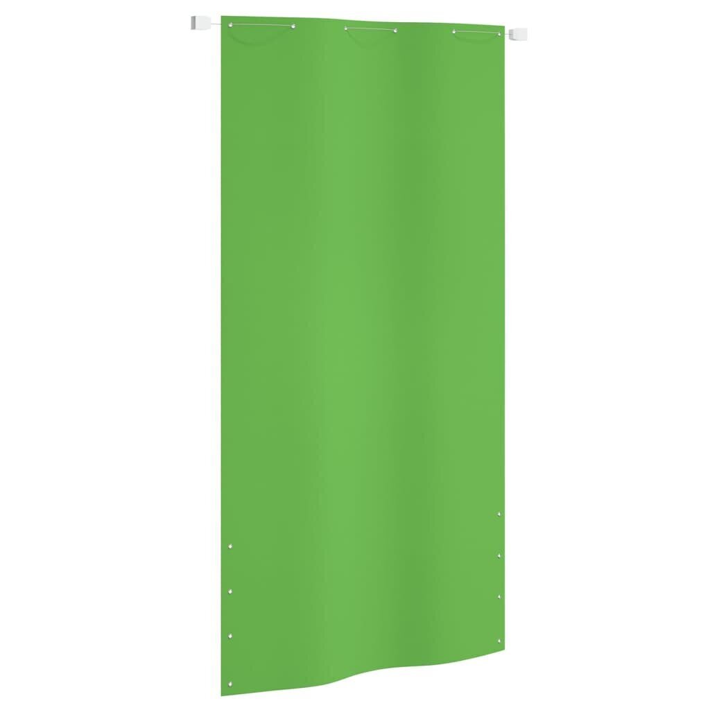 vidaXL Parvekkeen suoja vaaleanvihreä 120x240 cm Oxford kangas hinta ja tiedot | Aurinkovarjot ja markiisit | hobbyhall.fi