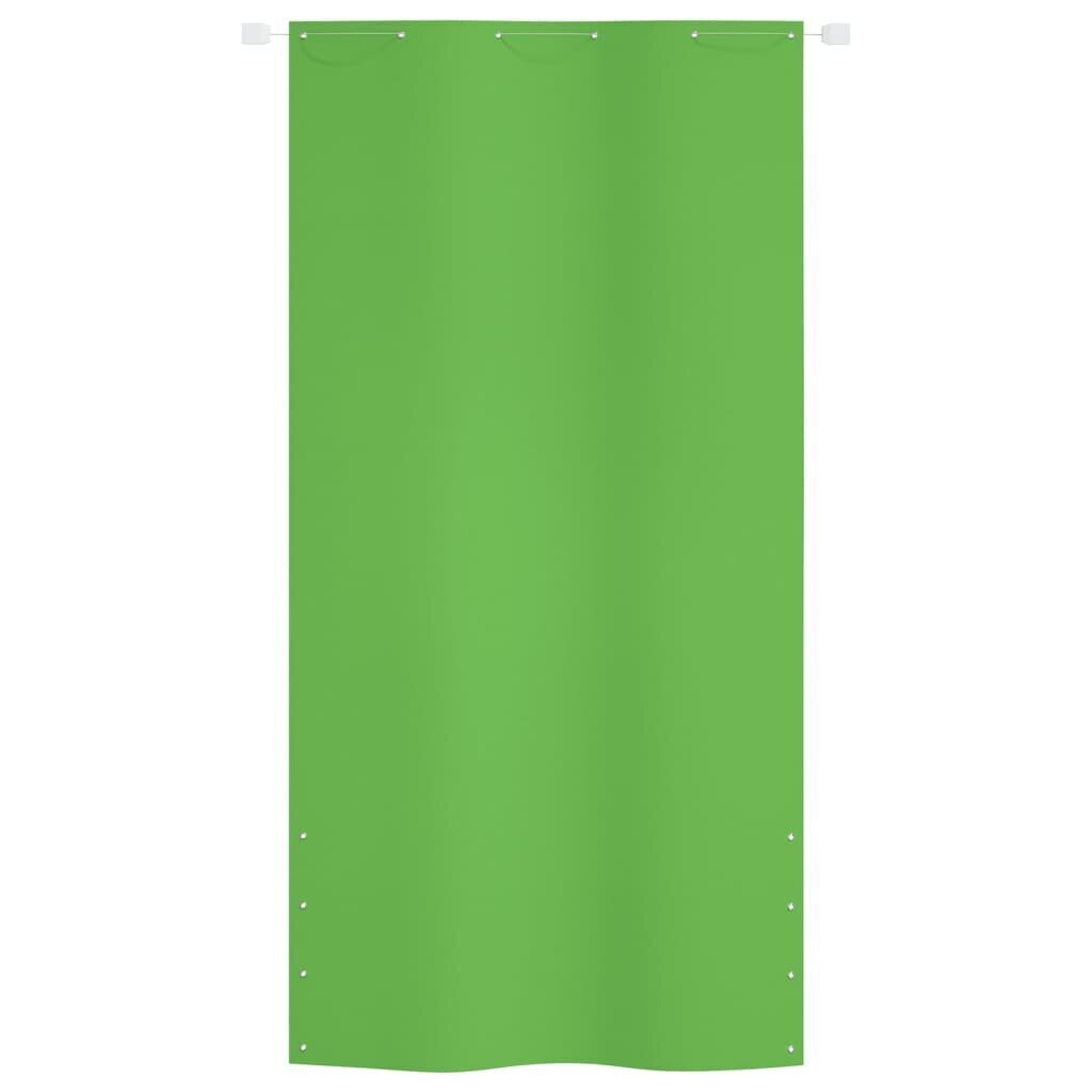 vidaXL Parvekkeen suoja vaaleanvihreä 120x240 cm Oxford kangas hinta ja tiedot | Aurinkovarjot ja markiisit | hobbyhall.fi