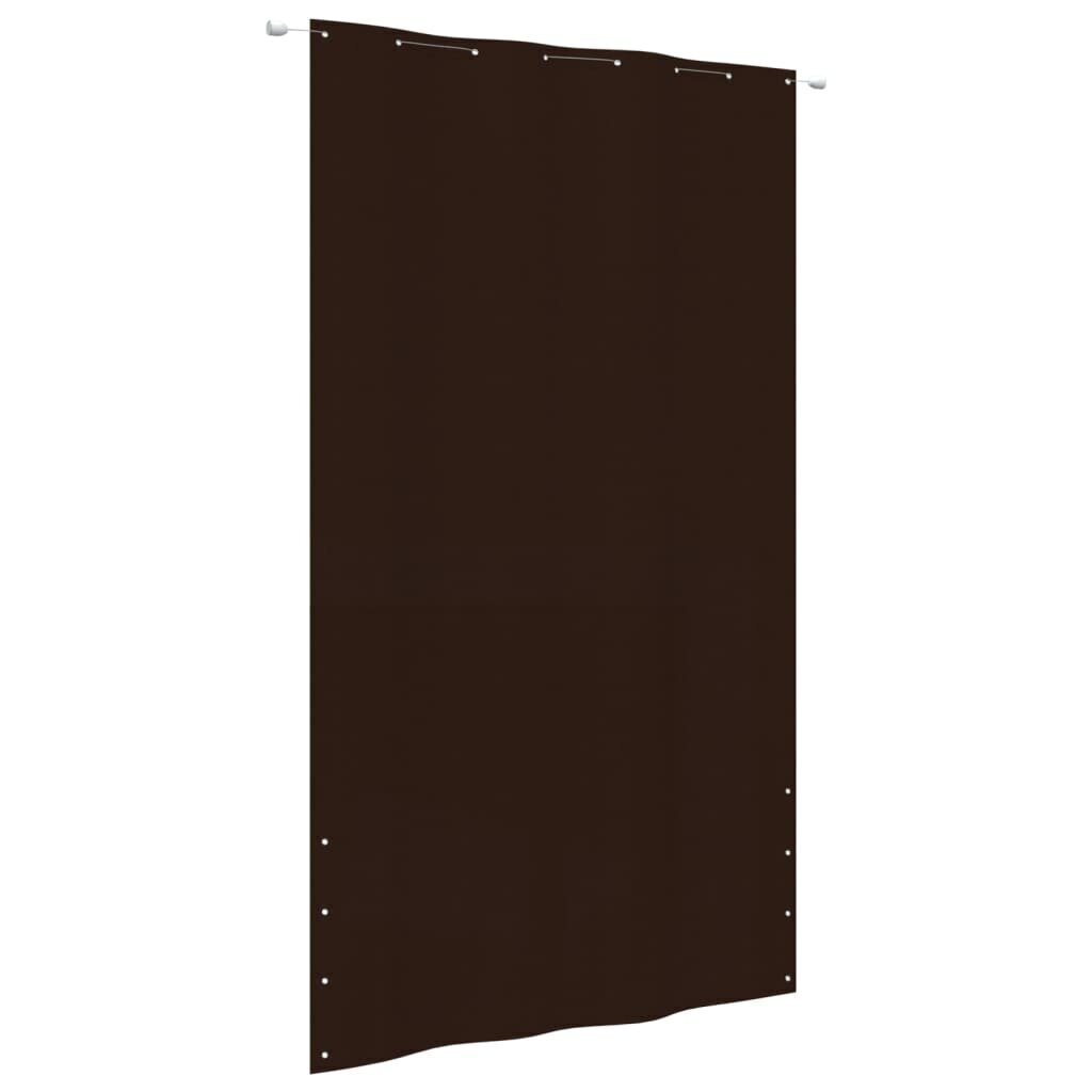 vidaXL Parvekkeen suoja ruskea 160x240 cm Oxford kangas hinta ja tiedot | Aurinkovarjot ja markiisit | hobbyhall.fi