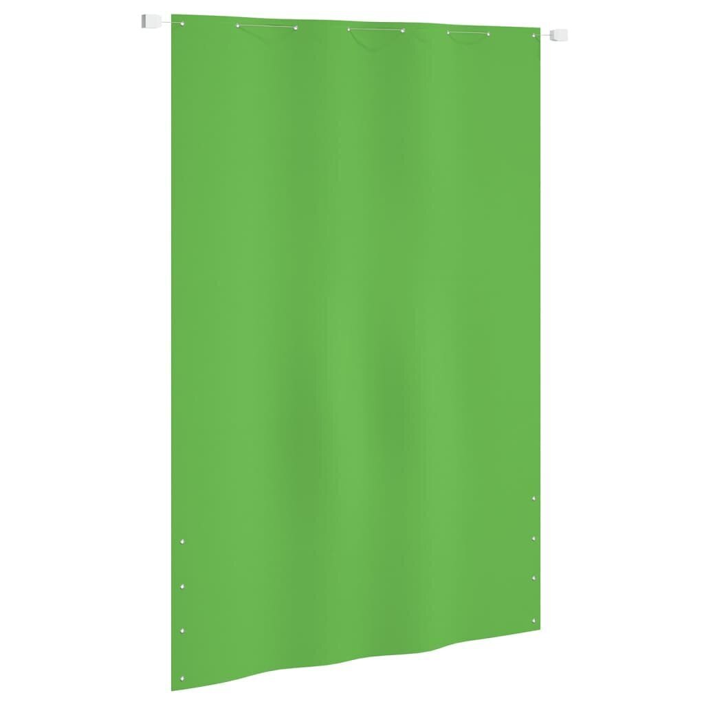 vidaXL Parvekkeen suoja vaaleanvihreä 160x240 cm Oxford kangas hinta ja tiedot | Aurinkovarjot ja markiisit | hobbyhall.fi