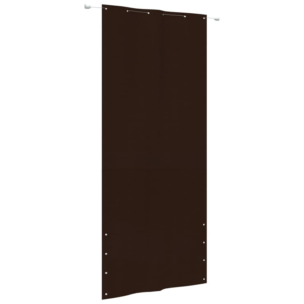 vidaXL Parvekkeen suoja ruskea 120x240 cm Oxford kangas hinta ja tiedot | Aurinkovarjot ja markiisit | hobbyhall.fi