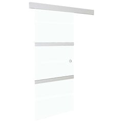 vidaXL Liukuovi soft-stopeilla ESG-lasi ja alumiini 76x205 cm hinta ja tiedot | Sisäovet | hobbyhall.fi